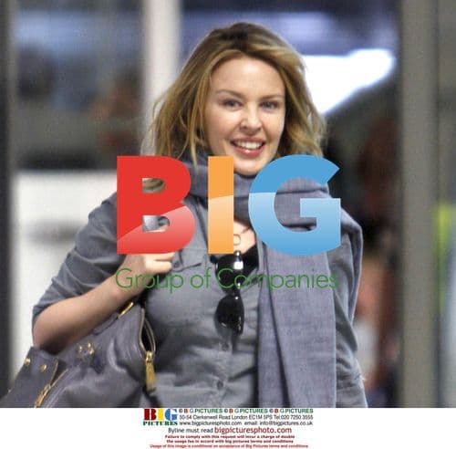 Kylie Minogue at Nice Airport