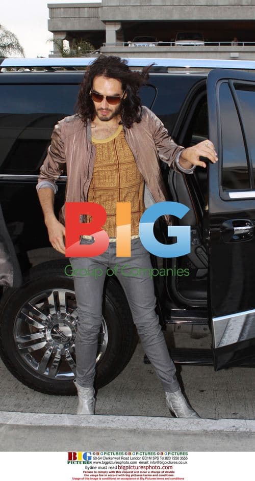 Russell Brand Arriving at LAX Airport