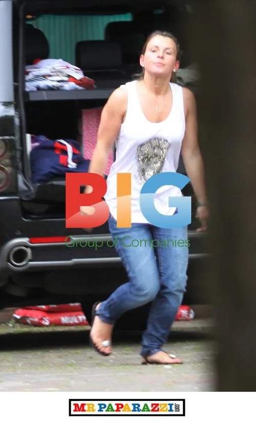Coleen Rooney Arriving Home