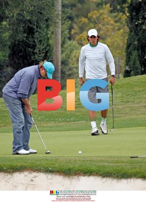 Rafa Nadal Playing Golf with Girlfriend