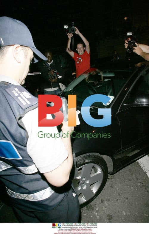 Madonna arrives and leaves Aura Night club