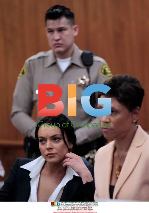 Lindsay Lohan in Courtroom During Trial