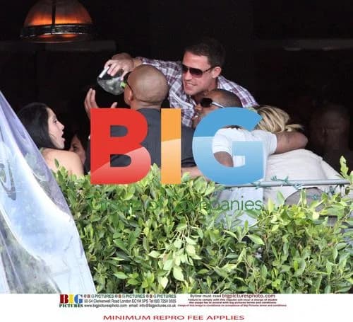 Wayne Bridge's night out in LA