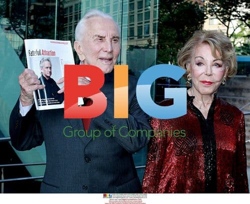 Kirk Douglas and Anne Buydens at Chaplin Award Tribute