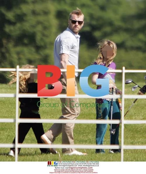 Ronan Keating Playing Golf with Children