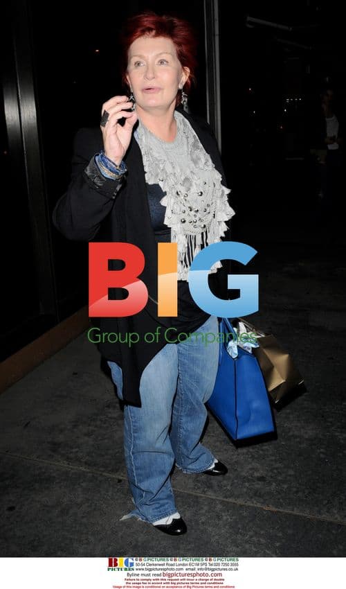 Sharon Osbourne Leaving Madeo Restaurant