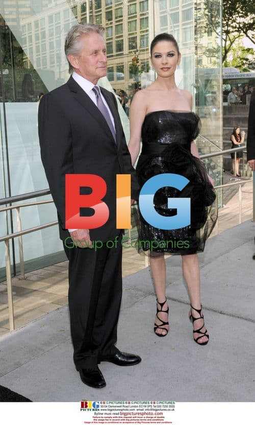 Michael Douglas and Catherine Zeta-Jones at Chaplin Awards