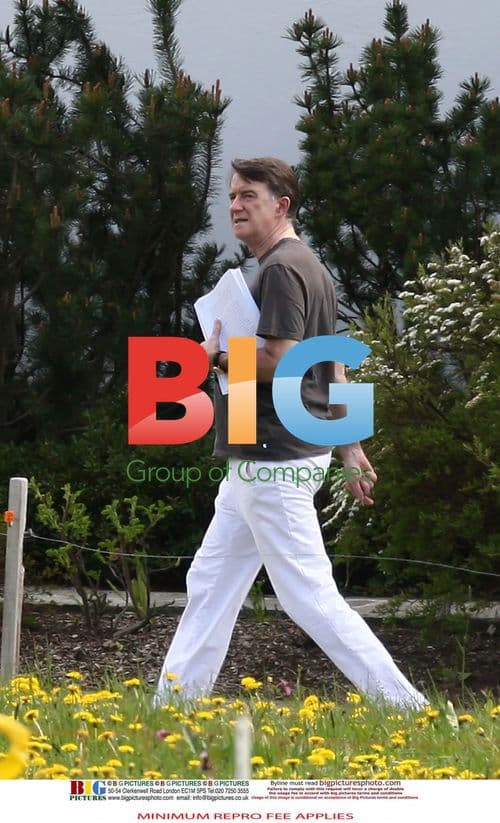 Mandelson and Rothschild in Klosters