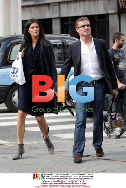 David Coulthard and Karen Minier Spotted in London