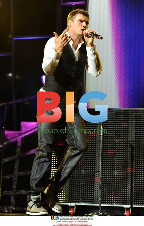 Nick Carter Performing on Backstreet Boys Tour