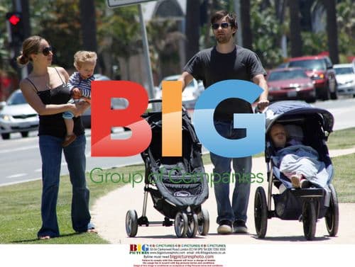Tobey Maguire and Family Stroll