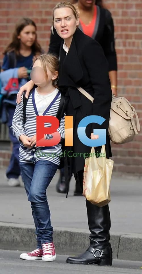 Kate Winslet and Daughter Mia in NYC