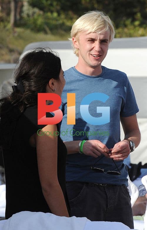 Tom Felton and Jade Olivia in Miami Beach