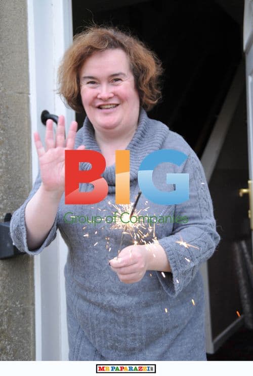 Susan Boyle Handles Fireworks Outside Home