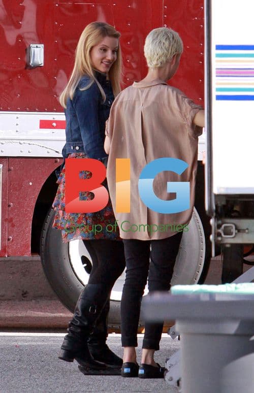 Dianna Agron on Glee Set