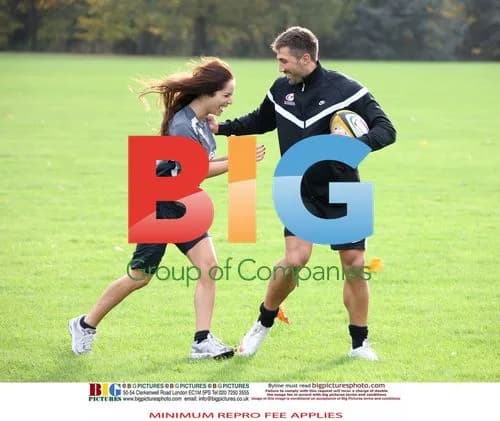 Gavin Henson and Katya Virshilas Practice Tackles