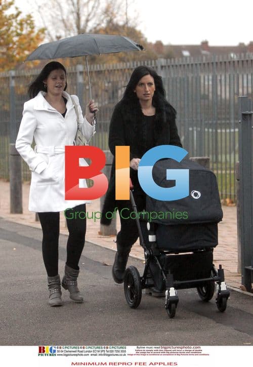 Ross Kemp's partner out with baby
