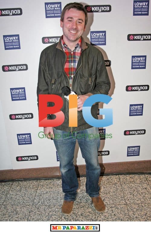 Graeme Hawley at Christmas lights switch on