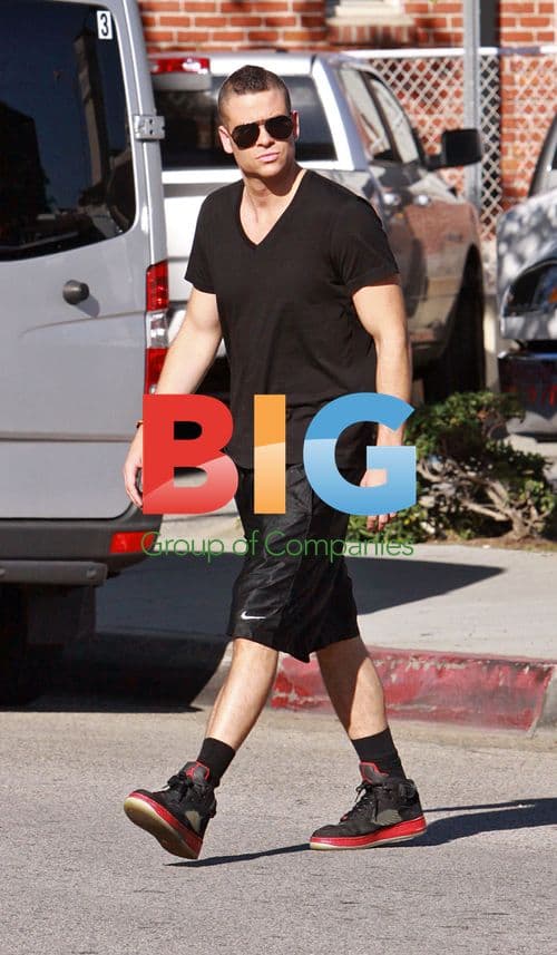 Mark Salling on 'Glee' Set