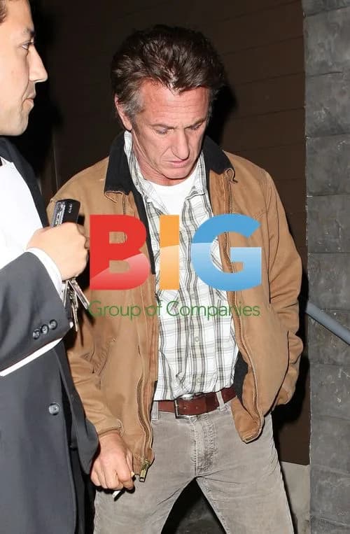 Sean Penn in casual attire, Beverly Hills