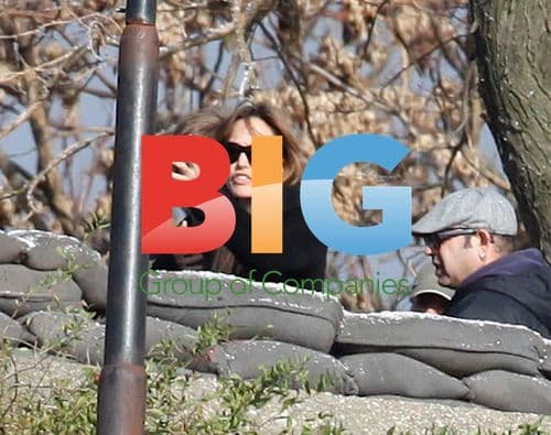 Angelina Jolie on Film Set in Budapest