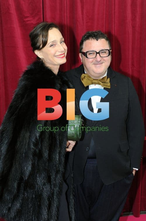 Kristin Scott Thomas and Alber Elbaz at Paris Christmas Shop