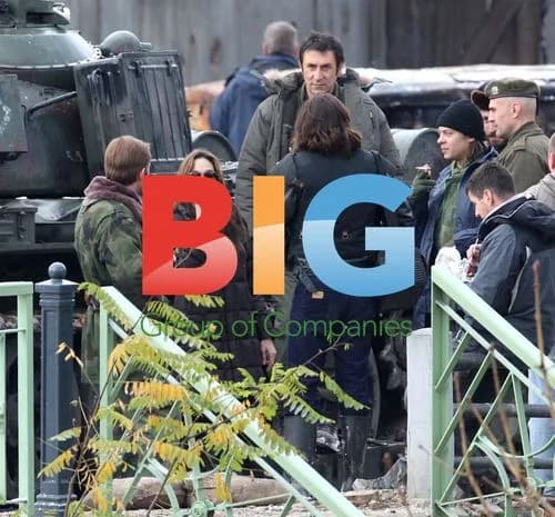 Angelina Jolie on Film Set in Budapest