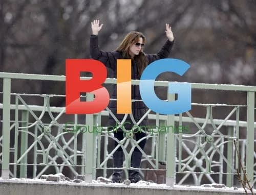 Angelina Jolie on Film Set in Budapest