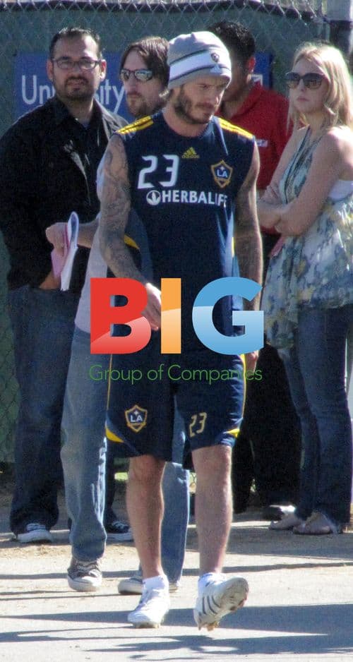 David Beckham Leaves Press Conference