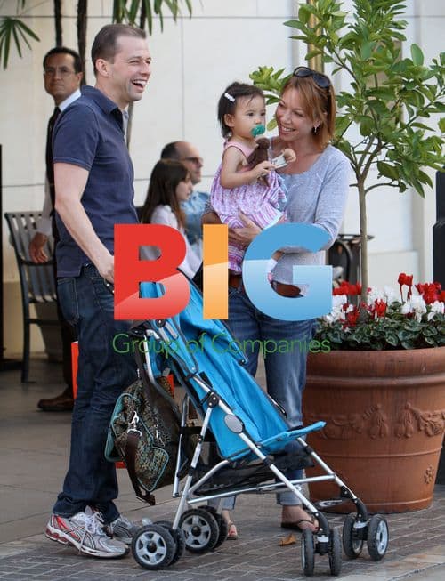 Jon Cryer family at The Grove in Beverly Hills