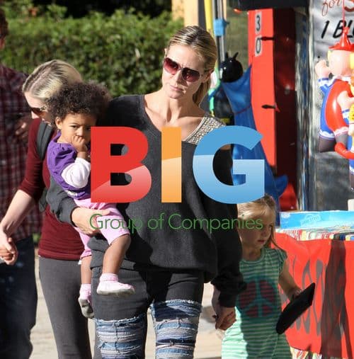 Heidi Klum with Children in Beverly Hills