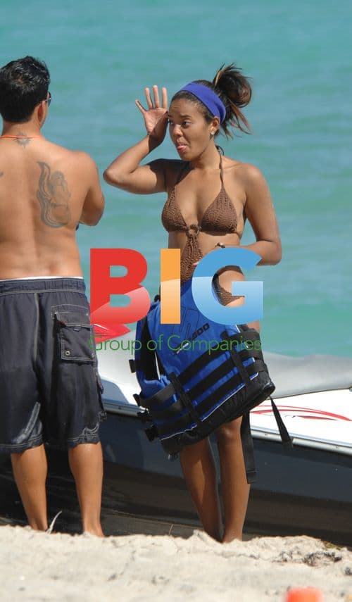 Angela Simmons Jet Skiing in Miami Beach