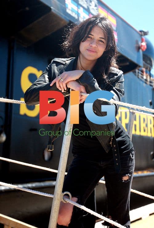 Michelle Rodriguez at anti-whaling press conference