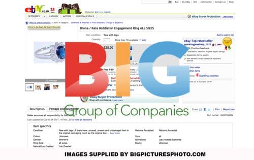 Prince William and Kate Middleton Royal Wedding Memorabilia on eBay