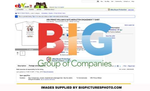 Prince William and Kate Middleton Royal Wedding Memorabilia