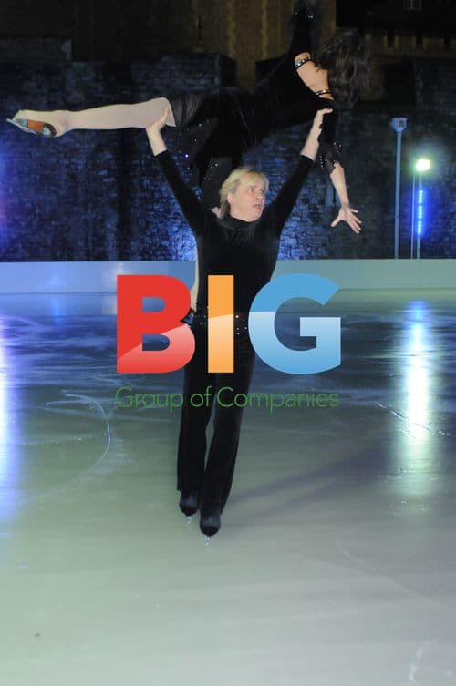 Natalia Pestova and Alexei Kislitsyn at Tower of London ice rink