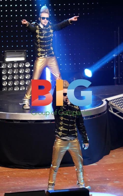 Jedward on Stage in Bradford