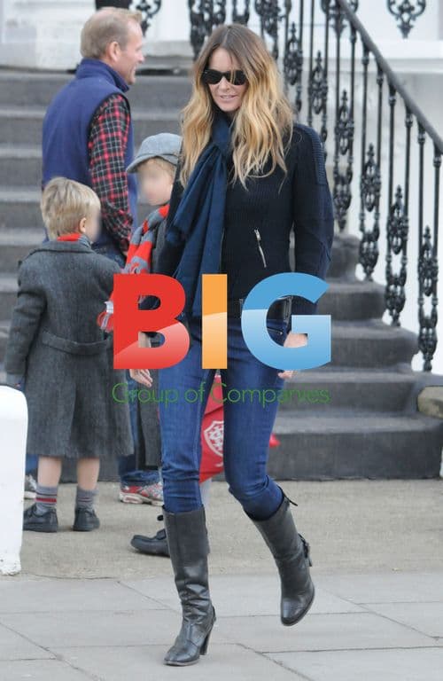 Celeb mums on school run in London