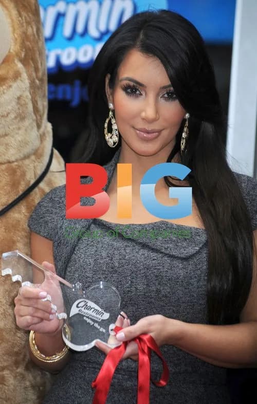 Kim Kardashian at Charmin Restrooms Ribbon Cutting