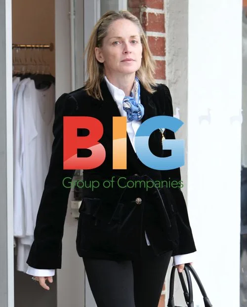 Sharon Stone Shopping in Beverly Hills