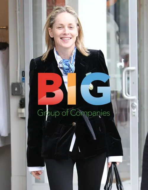 Sharon Stone Shopping in Beverly Hills