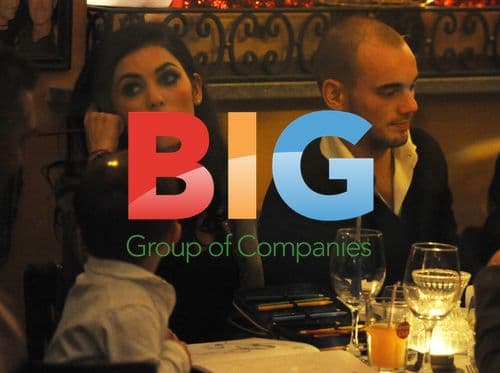 Wesley Sneijder and Yolanthe Cabau in Milan