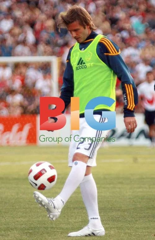 David Beckham at LA Galaxy vs Newcastle Jets Match