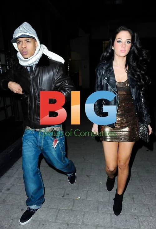 Tulisa and Fazer at Chipmunk's Birthday