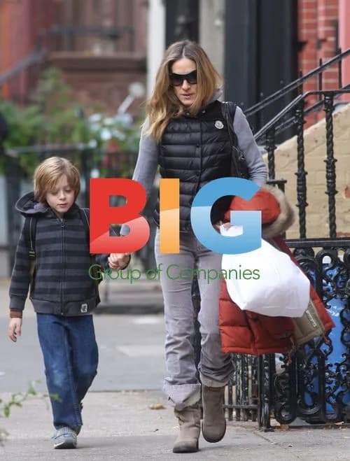 SJP Walks Son to School in NYC