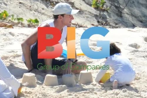 Angelina Jolie and Brad Pitt's Family Play on Beach