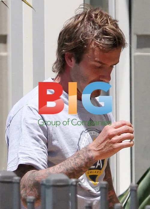 David Beckham Relaxing with LA Galaxy
