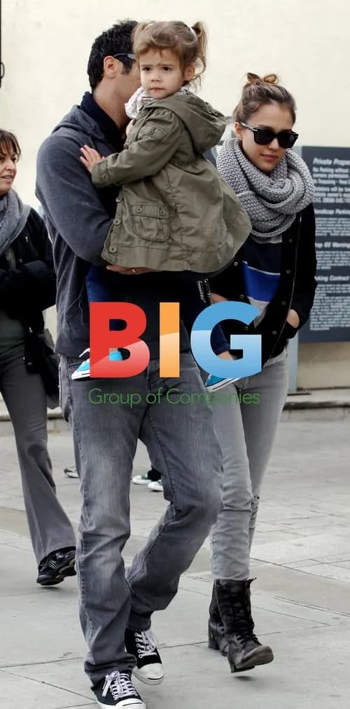 Jessica Alba runs errands with family in Beverly Hills