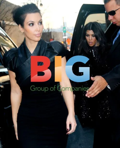 Kim and Kourtney Kardashian Arrive at NBC
