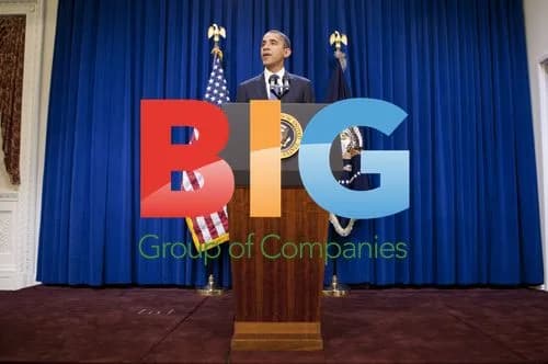 Obama Delivers Statement with Stitches
